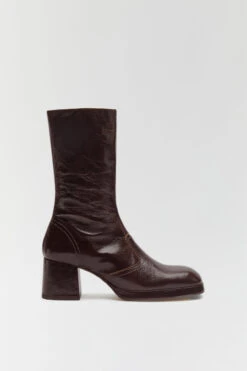 Miista Cass Brown Boots 13 Miista Cass Brown Boots -Shoes Promotion Shop miista cass french roast crack boots 1