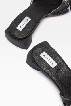 Miista FifiBlack Sandals 14 Miista FifiBlack Sandals -Shoes Promotion Shop miista fifi sharp tumbled black mule sandals 4