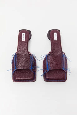 Miista Fifi Mauve Sandals -Shoes Promotion Shop miista fifi tumbled mauve mule sandals 2