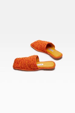 Miista Gioia Orange Mules -Shoes Promotion Shop miista gioia orange mules 3