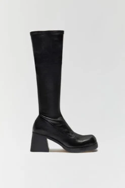 Miista Hedy Black Boots -Shoes Promotion Shop miista hedy black stretch nappa boots 1