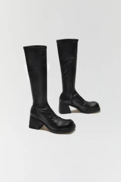 Miista Hedy Black Boots -Shoes Promotion Shop miista hedy black stretch nappa boots 2