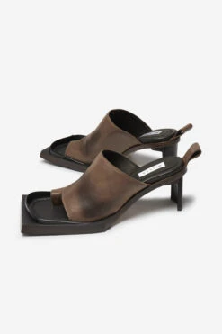 Miista Jinny Brown Sandals -Shoes Promotion Shop miista jinny burnt amber brown mule sandals 3