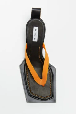 Miista Joyce Orange Sandals -Shoes Promotion Shop miista joyce deep orange sandals 2