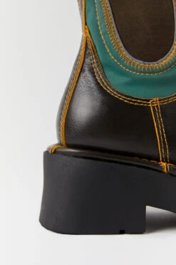 Miista Kaya Brown Ankle Boots -Shoes Promotion Shop miista kaya brown orange ankle boots 03