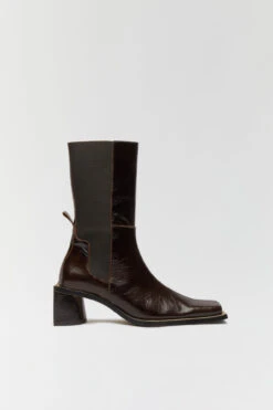 Miista Minnie Brown Boots -Shoes Promotion Shop miista minnie french roast crack boots 1