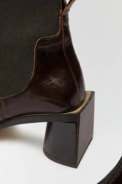 Miista Minnie Brown Boots -Shoes Promotion Shop miista minnie french roast crack boots 4