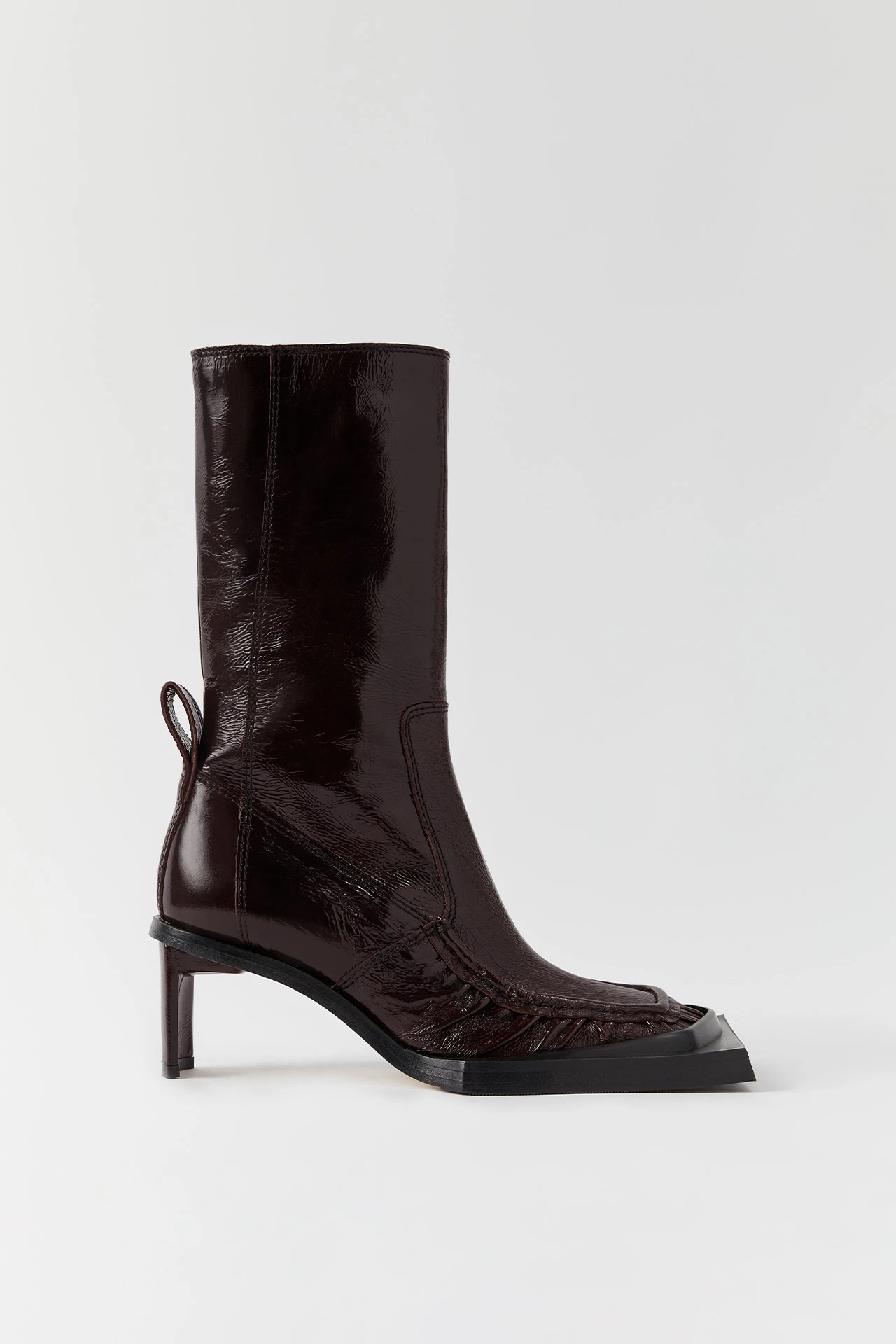 Miista Miwa Brown Patent Boots 8 Miista Miwa Brown Patent Boots - Image 6