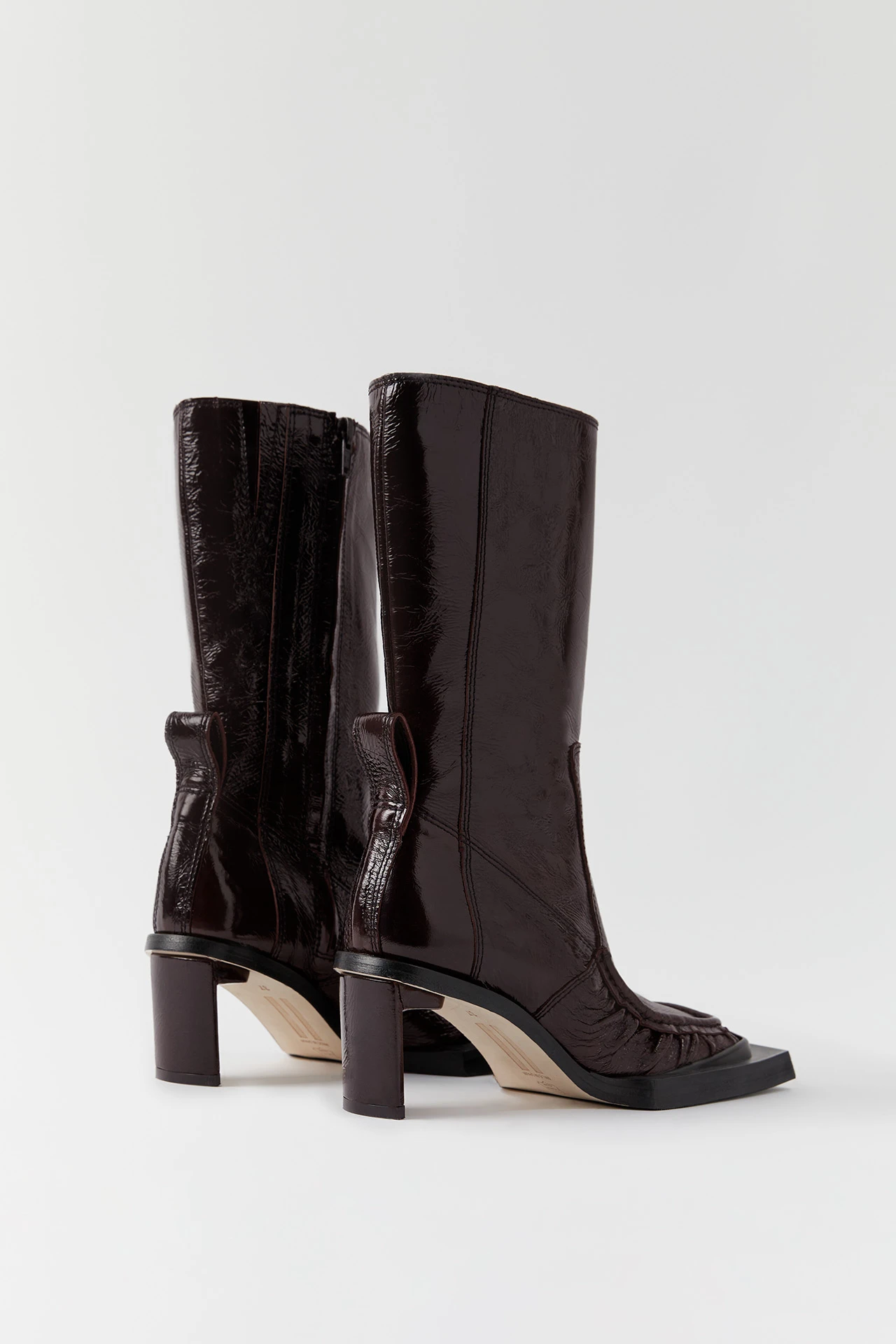 Miista Miwa Brown Patent Boots 9 Miista Miwa Brown Patent Boots - Image 7