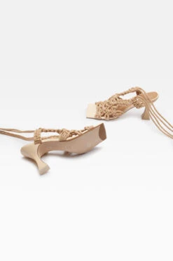 Miista Stephanie Beige Sandals -Shoes Promotion Shop miista stephanie coffee milk heels 2